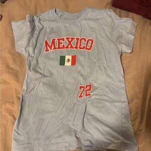 blue mexico baby tee small